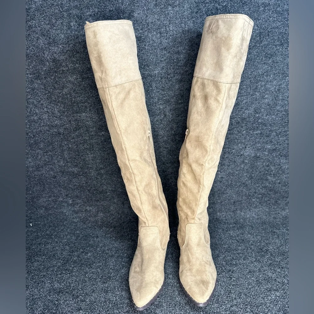 Tan Over-the-Knee Boots Tan‎ Woman’s 6.5 justfab